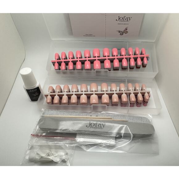 Jofay Fashion 576pcs Press-On Nails Set | Short Acrylic Reusable  Nails w/ Glue - Picture 4 of 11